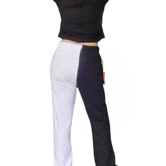 LA DETRESSE The Lovers colorblock athleisure sweatpants two tone joggers L NEW - Picture 7 of 8